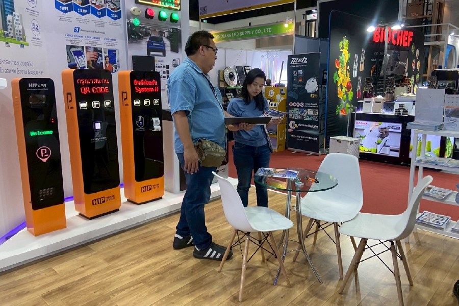 ระบบประตูกั้นทางเดิน (Gate System) Architect Expo 2025 HIP ร่วมงาน Thailand Smart City Expo 2024