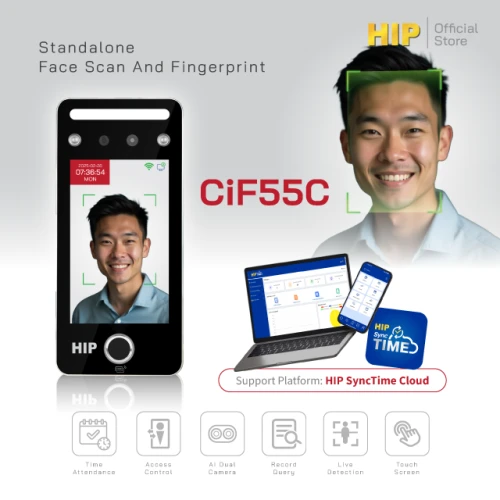 HIP เครื่องสแกนใบหน้า รุ่น CiF55C