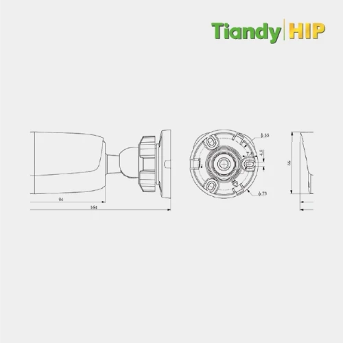 Tiandy CCTV Camera 2.8mm TC-C34QN