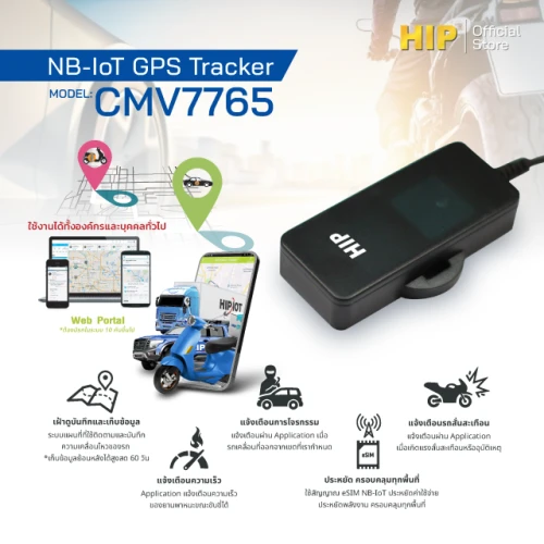 HIP GPS Tracker จีพีเอสติดตาม CMV7765