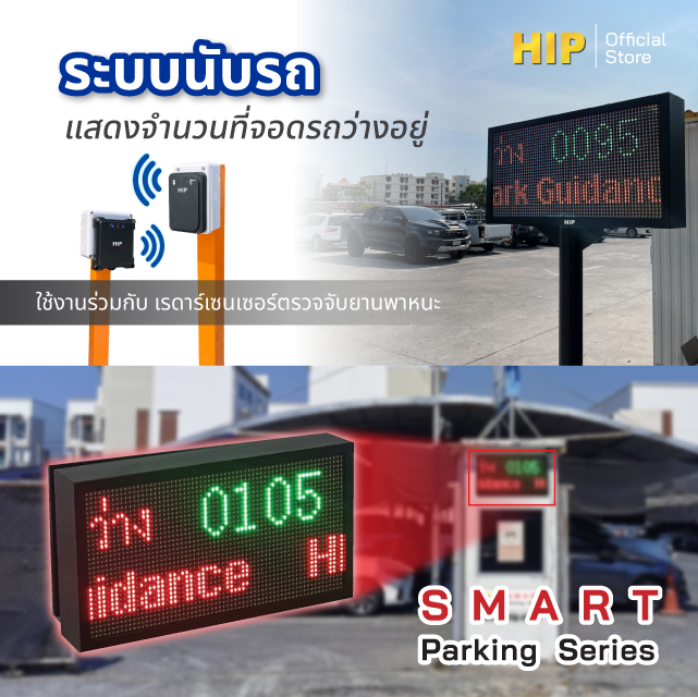 ระบบนับรถ แสดงช่องว่าง ลดเวลาหาที่จอด ไม่ต้องวนให้เสียเวลา ระบบนับรถ แสดงช่องว่าง ลดเวลาหาที่จอด ไม่ต้องวนให้เสียเวลา