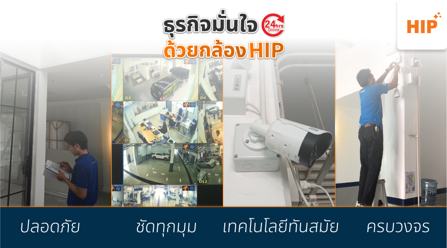 บ้านปลอดภัย ธุรกิจมั่นใจ ด้วย กล้องวงจรปิด HIP