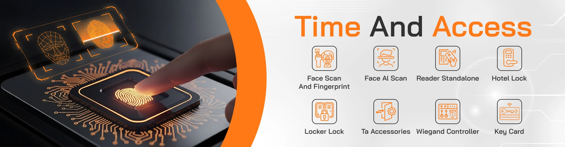 Time and Access บริษัท HIP จำหน่ายเครื่องเครื่องสแกนลายนิ้วมือ