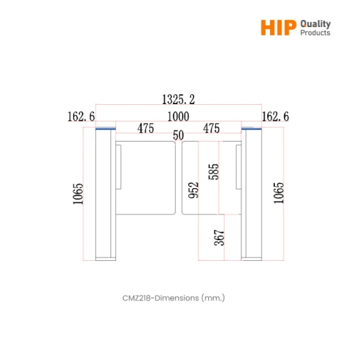 HIP เครื่องกั้นทางเดิน Swing Gate CMZ218
